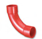 Koleno 90°, 25 mm, červené, cena za 1ks